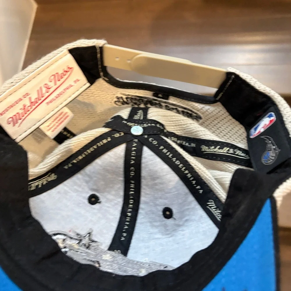 Mitchell &‎ Ness Orlando Magic Snapback Hat Signed OSFA Black Trucker Cap NBA